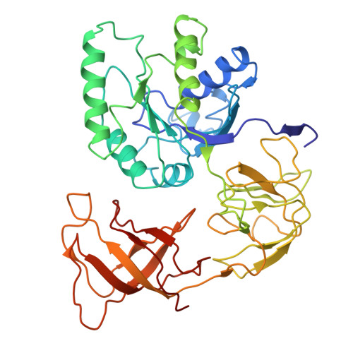 Rcsb Pdb 1qzd Ef Tu Kirromycin Coordinates Fitted Into The Cryo Em Map Of Ef Tu Ternary Complex Gdp Kirromycin Bound 70s Ribosome