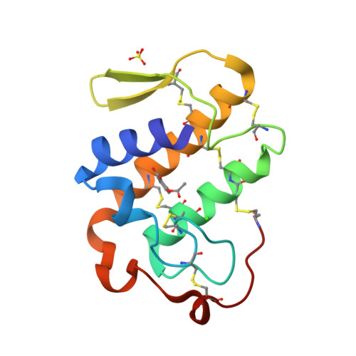 Rcsb Pdb 1tgm Crystal Structure Of A Complex Formed Between Group Ii Phospholipase A2 And Aspirin At 1 86 A Resolution