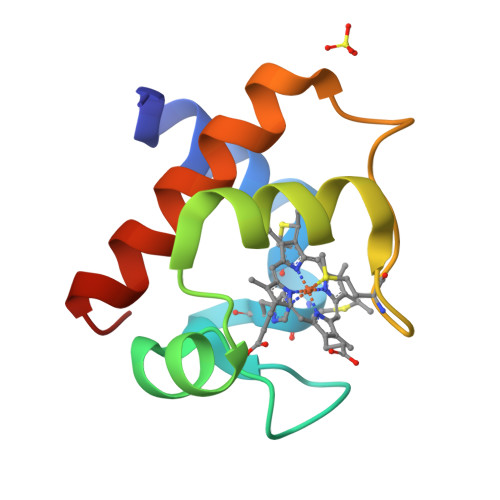 Rcsb Pdb 6tsy Cytochrome C6 From Thermosynechococcus Elongatus In A Monoclinic Space Group