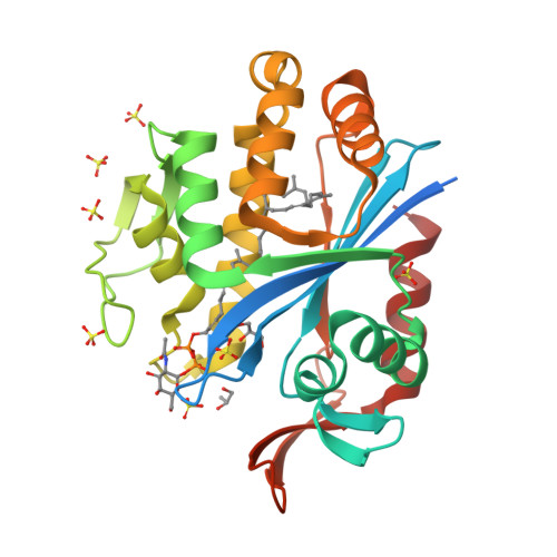 Rcsb Pdb 6uex Crystal Structure Of S Aureus Lcpa In Complex With Octaprenyl Pyrophosphate Glcnac