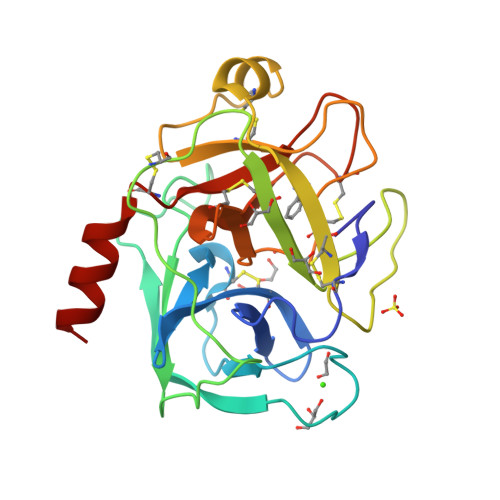 Rcsb Pdb 3unq Bovine Trypsin Variant X Triplephe227 In Complex With Small Molecule Inhibitor