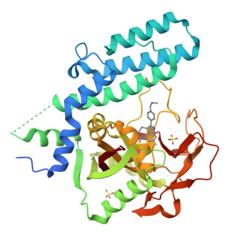 Rcsb Pdb 6vkk Crystal Structure Of Human Parp 1 Cat Domain Bound To Inhibitor Rucaparib