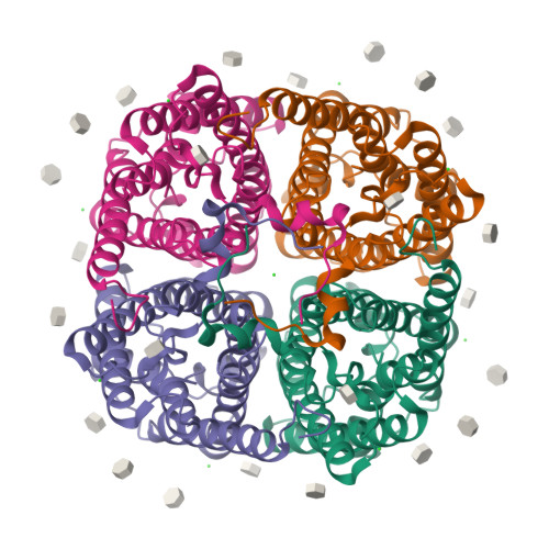 Rcsb Pdb 2w2e 1 15 Angstrom Crystal Structure Of P Pastoris Aquaporin Aqy1 In A Closed Conformation At Ph 3 5