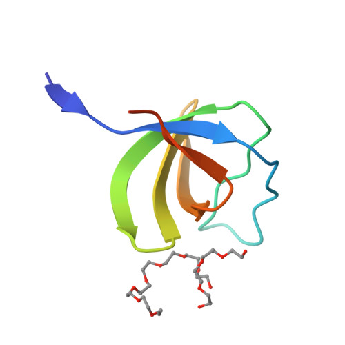 Rcsb Pdb 5xg9 Crystal Structure Of Peg Bound Sh3 Domain Of Myosin Ib From Entamoeba Histolytica