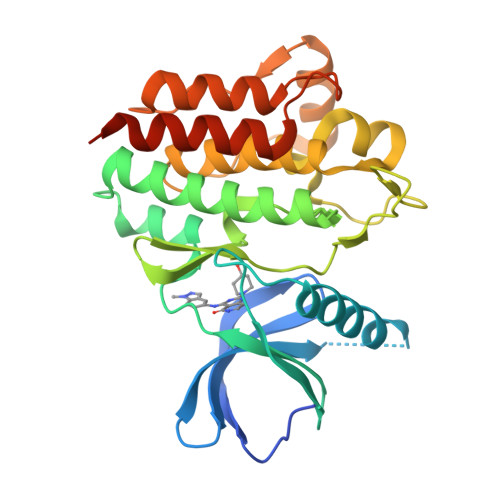 Rcsb Pdb 5y5u Crystal Structures Of Spleen Tyrosine Kinase In Complex With A Novel Inhibitor