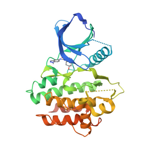 Rcsb Pdb 5y5u Crystal Structures Of Spleen Tyrosine Kinase In Complex With A Novel Inhibitor