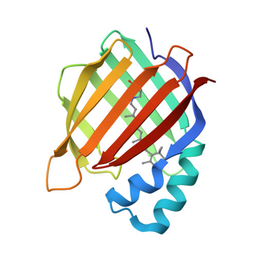 Rcsb Pdb 4ykm Crystal Structure Of The R111k Y134f T54v R132q P39q R59y A32w F3q Mutant Of Human Cellular Retinoic Acid Binding Protein Ii With Retinal At 1 58 Angstrom Resolution