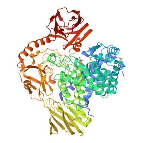 Rcsb Pdb 6yqh Gh146 Beta L Arabinofuranosidase Bound To Covalent Inhibitor