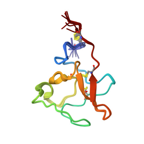 Rcsb Pdb 5z55 Nmr Solution Structure Of The Kringle Domain Of Human Receptor Tyrosine Kinase Like Orphan Receptor 1 Ror1