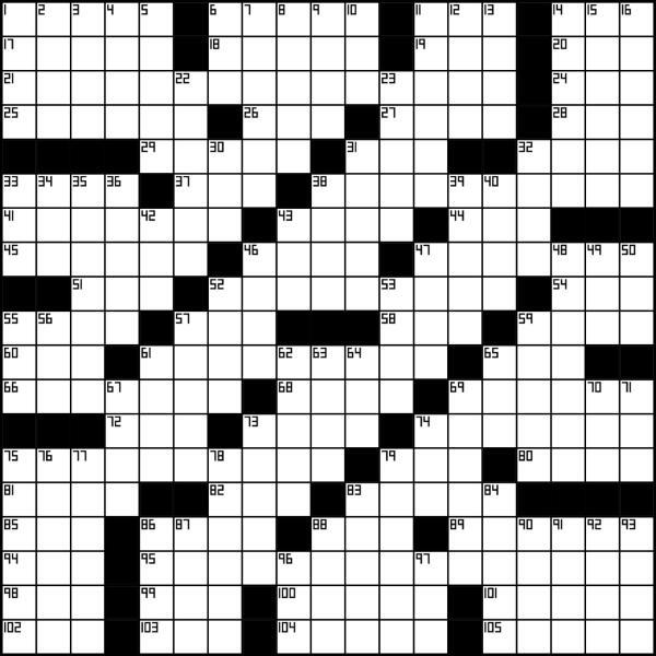 Crossword April 13, Puzzles