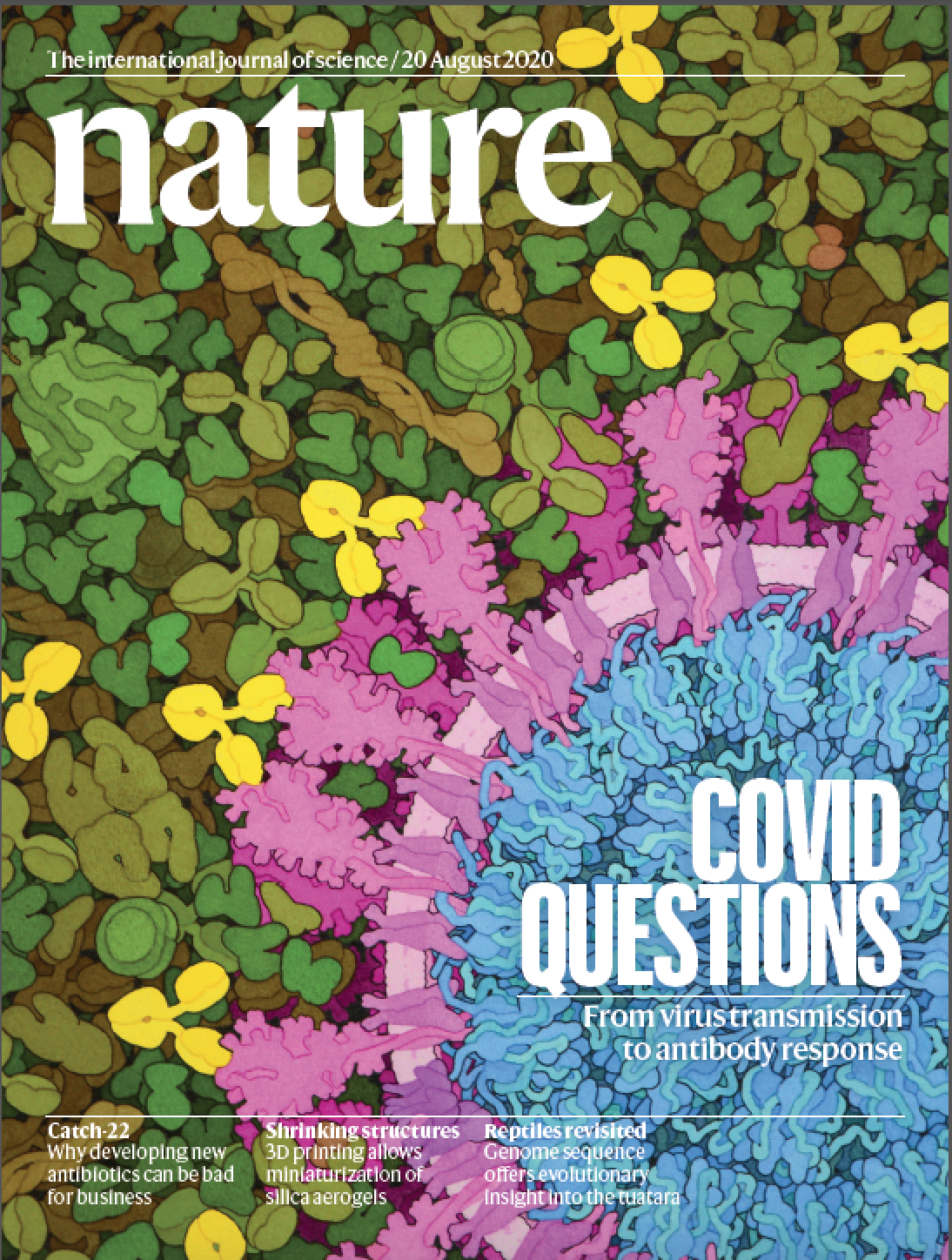 <a href="https://www.nature.com/nature/volumes/584/issues/7821">Volume 584 Issue 7821, 20 August 2020</a>