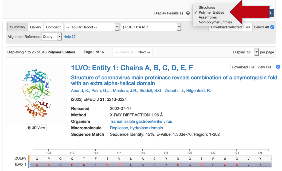 Zoom using the mouse scroll (wheel) or the mousepad/touchpad to show the amino acid sequence and mismatches. <A href="/pages/help/pfvAlignment">Help documentation is available</a>.