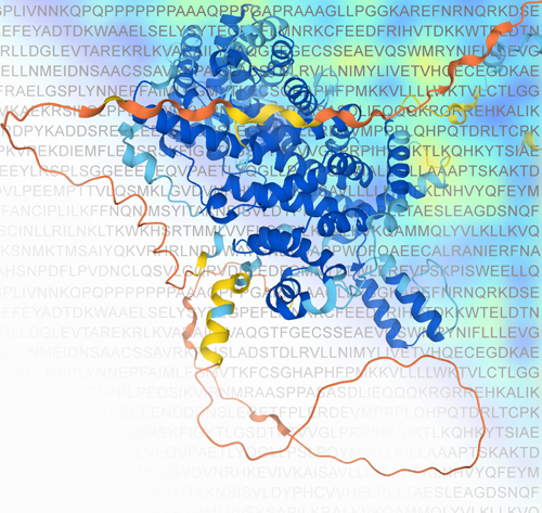 Striatin-interacting protein 1 (Q5VSL9) AlphaFold2 structure prediction