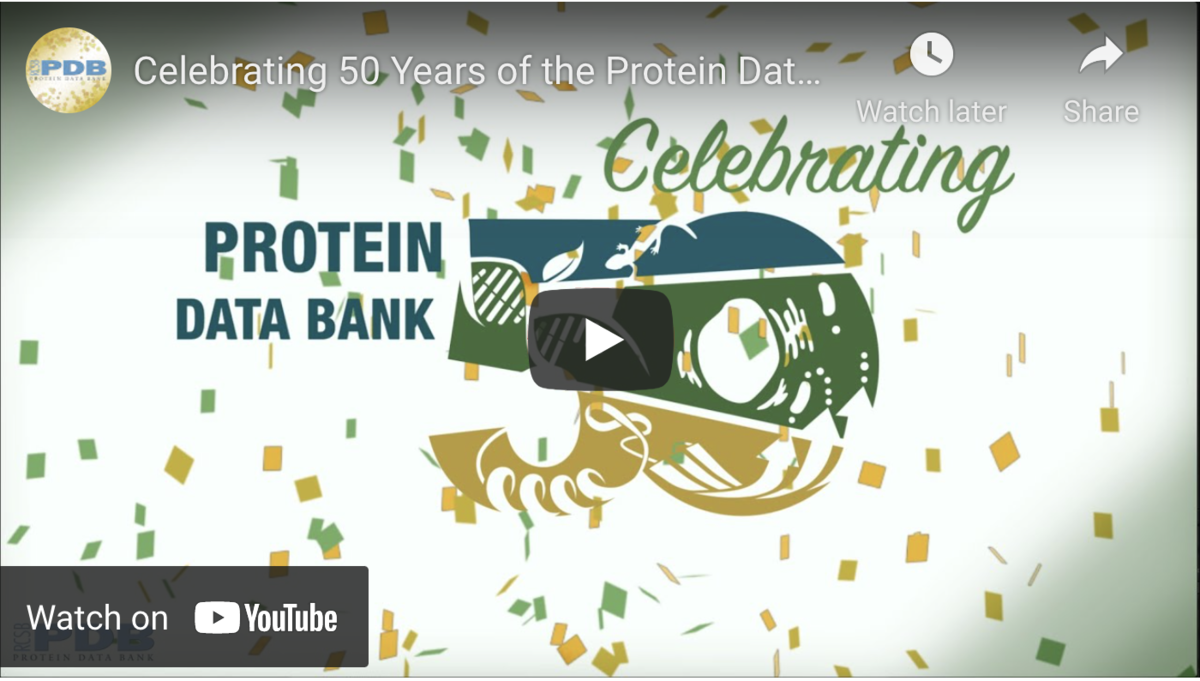 Video: Celebrating 50 Years of the Protein Data Bank Archive