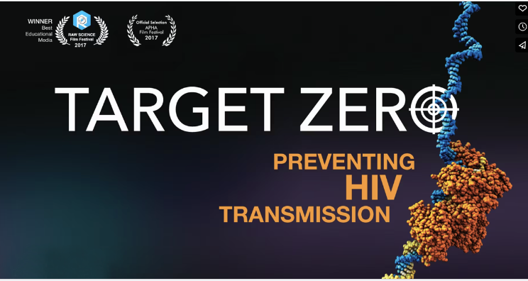 Target Zero<I> is a documentary that shows the challenge and emotional complexity of the fight to control HIV infection. It features real-life patient stories, state of the art molecular animations based on PDB data, and interviews with medical professionals and scientists. These accounts illuminate the history of the HIV epidemic and reveal the ongoing need for compassionate, patient-centered care and a true understanding of the science behind the treatments. </I>