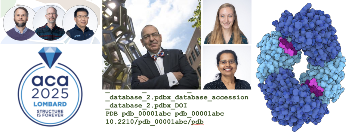 <I>Collage of RCSB PDB speakers and topics at ACA.</I>