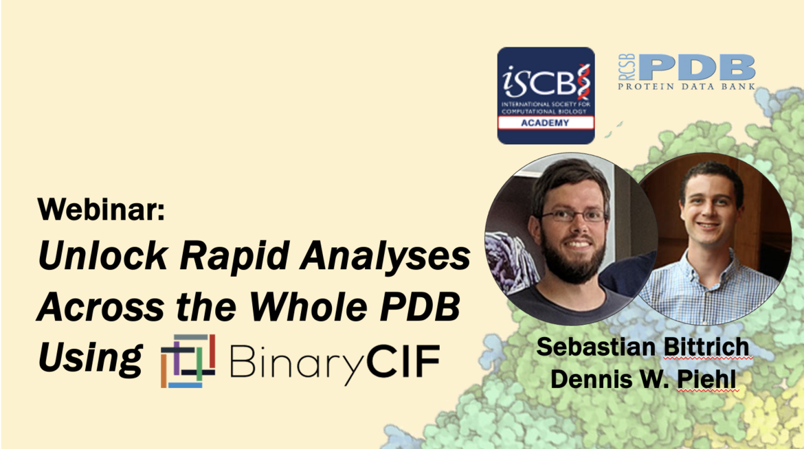 Watch recordings of the webinar <I>Unlock Rapid Analyses Across the Whole PDB Using BinaryCIF</I>