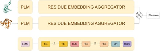 <I>Figure 1: Embedding model network architecture. from: doi: 10.1093/bioinformatics/btag058</I>