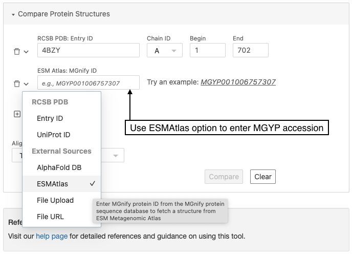 Figure 15: Reference predicted model available in the ESM Metagenomic Atlas