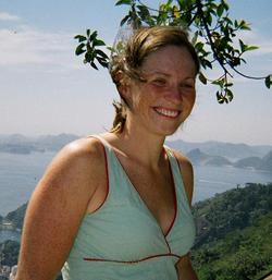 Photo of Anna Johnson:  One of the winners for the 2006 ISMB Poster Prize