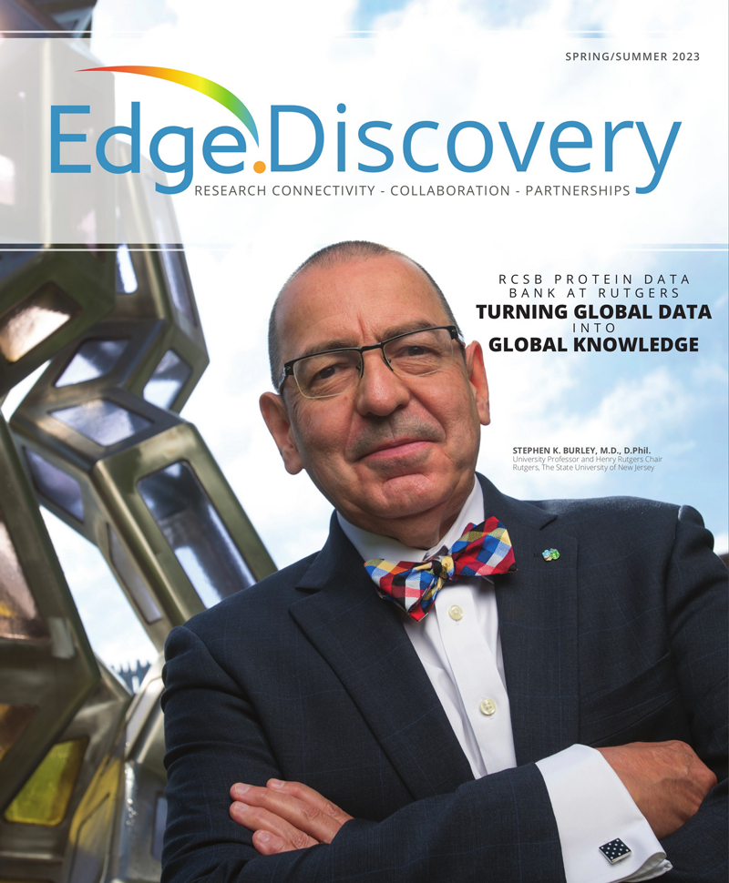 RCSB PDB Director, Stephen K. Burley on the cover of EdgeDiscovery