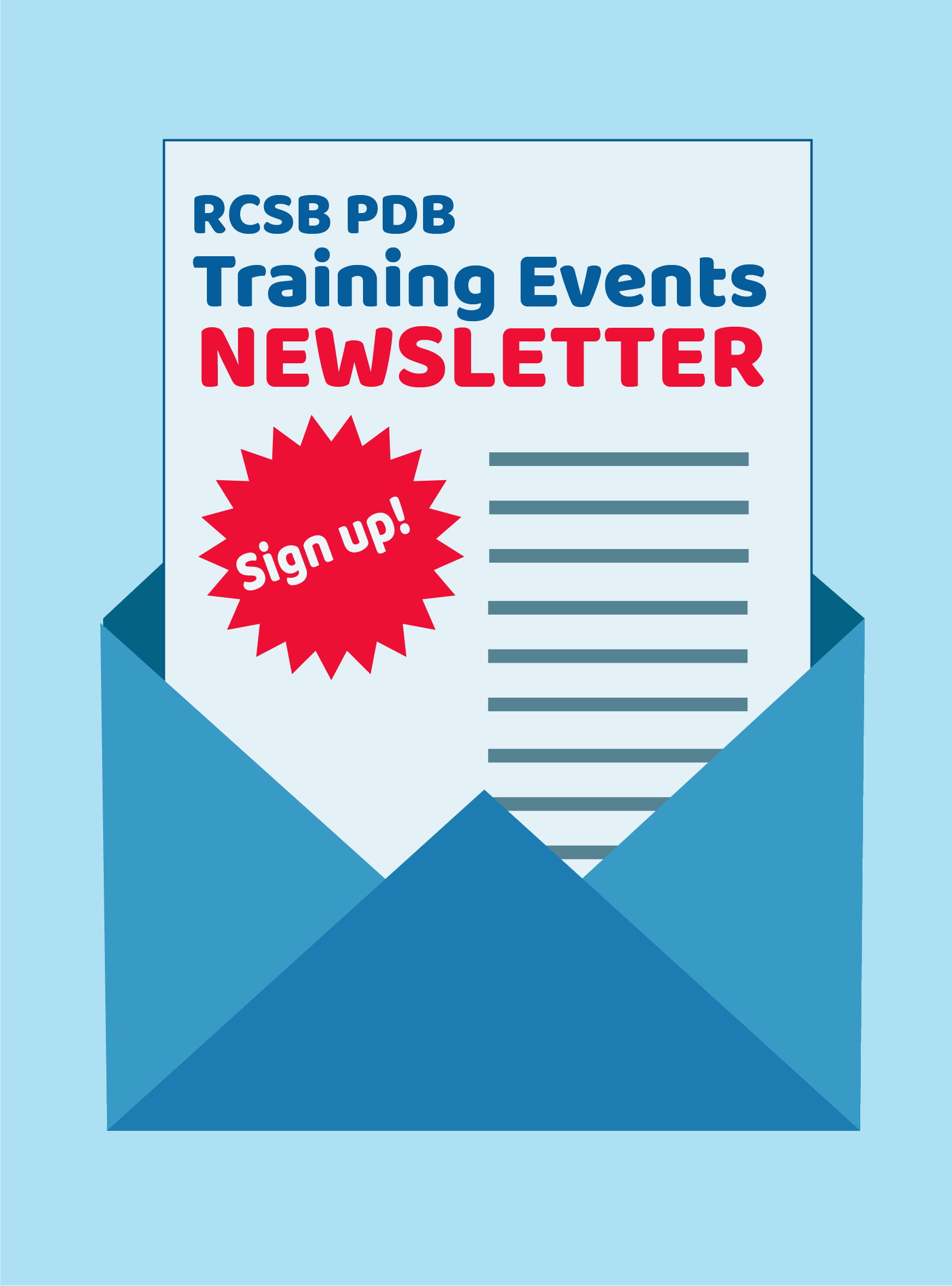 Decorative graphic for Training Events newsletter sign up.