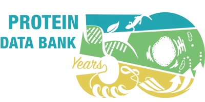 Protein Data Bank 50 Years Logo